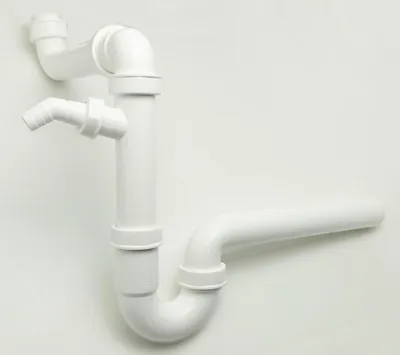 Produktbild von Raumsparsiphon Geräteanschluss 1 1/2 Zoll  Sifon Siphon für Spüle Küche