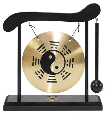 Zdjęcie produktu dla Miniaturowy instrument perkusyjny typu gong, idealny do dekoracji