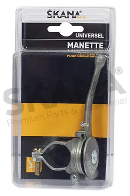 Produktbild von Gaspedruckgriff aus Aluminium. Mit Klemmring ø: 23 bis 27 mm zur Befestigung am Lenker. Für die Verwendung mit einem Kabel.