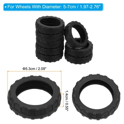 Produktbild von Gep?ck Rollen Cover 16Stk Stumm Silikon Gep?ck Koffer Rad Schutz Cover Sto?fest fš¹r 1.97''-2.76" Spinner Rollen Gep?ck Set Schwarz