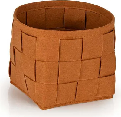 Immagine prodotto di N8WERK Cestino portaoggetti in feltro S - 24 x 24 x 24 cm - Ruggine