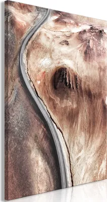 Produktbild von Italienischer Leinwand Leinwandbild - Mountain Serpentine (1 Part) Vertical 40x60 cm Abstrakt c-C-0441-b-a