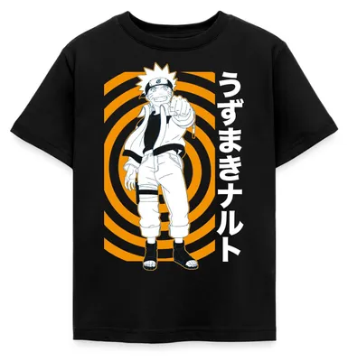Produktbild von Spreadshirt Naruto Cooles Design Mit Naruto Kinder T-Shirt, 110/116 (5-6 Jahre), Schwarz