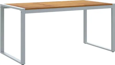 Obrázok produktu pre vidaXL Záhradný stôl, sivý, 160 x 80 x 75 cm, masívne drevo z akácie