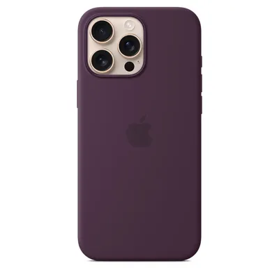 Zdjęcie produktu dla Apple Silicone Backcover MagSafe dla Apple iPhone 16 Pro Max - śliwkowy