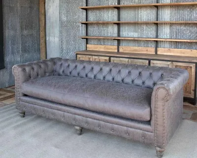 Obrázok produktu pre Chesterfield 3 Sitzers Klassische Luxus Barock Rokoko Sofa Leder Couch