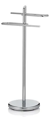 Handtuchhalter, Metall, glänzend silber, 88 cm