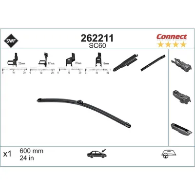 Produktbild von SWF Alternative Connect Scheibenwischer für VW GOLF VI (5K1) 600mm
