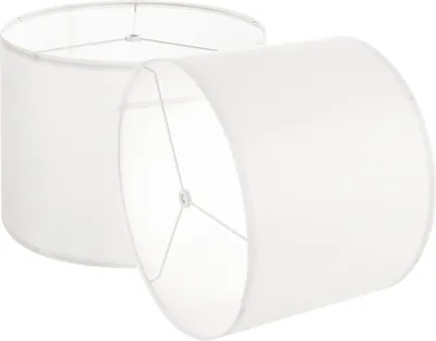 Obrázok produktu pre VEVOR tienidlo bubon 33 x 33 x 25 cm (hore x dole x vysoko), 2 ks stredne veľké náhradné tienidlá z ľanu + PVC, tienidlo pre stolové lampy stojacie lampy závesné lampy (krémová farba)