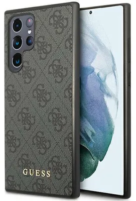 Image de Guess Guhcs24Lg4Gfgr S24 Ultra S928 Czarny/Noir Hardcase 4G Metal Gold Logo