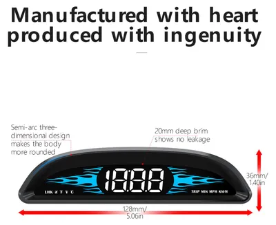 Immagine prodotto di Nuovo tachimetro OBD per auto con display head-up B2: rilevatore diagnostico multifunzione per una guida sicura