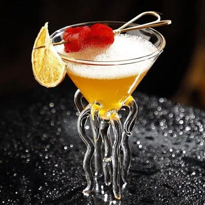 Produktbild von Famanu Cocktailgläser Set von 2 - Octopusform, kreatives Design