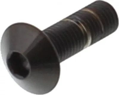 Produktbild von Linsenschraube JMP M4x0,5mm 12mm Edelstahl V4A schwarz