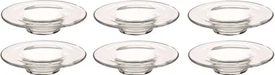 Image de montana : :brasil Soucoupe, set de 6, soucoupe à café, soucoupe à café, soucoupe, sous-tasse, verre, Ø 13 cm, 050694