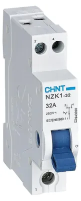 Einpoliger Schalter 32A 230V AC für DIN-Schiene