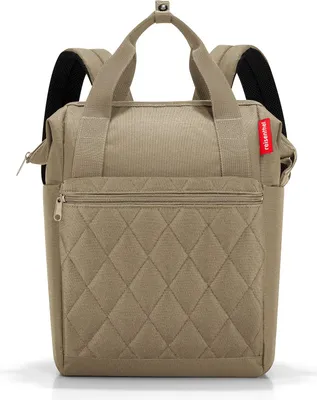Produktbild von reisenthel allrounder R, Reisetasche, Rucksack, Rhombus Olive, 12 L, JR5046