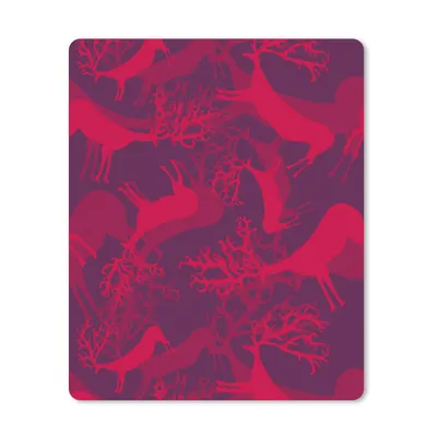 Produktbild von MuchoWow® Mauspad Mousepad Hirsche - Muster - Farben 30x40 cm - Mousepads - Maus Mat - Pad - Mausunterlage - Mausmatten