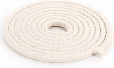 Zdjęcie produktu dla 10-metrowy knot okrągły, 100% czysta bawełna, grubość 4,0 mm, do lamp olejowych i naftowych