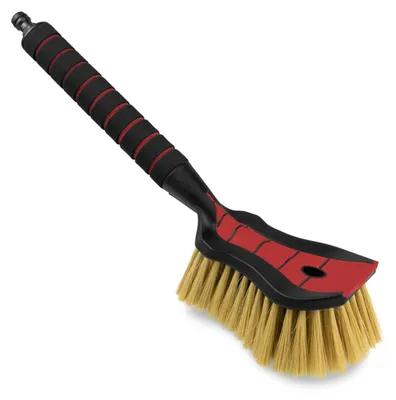 Obrázok produktu pre Mäkká kefa na umývanie auta, 44 cm, červená, s pripojením na hadicu