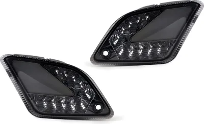 Produktbild von Moto Nostra Blinker Set hinten smoked schwarz kompatibel mit Vespa GTS 125-300 HPE (2019-2022)