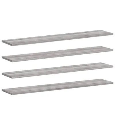 Produktbild von vidaXL Wandregale 4 Stk. Grau Sonoma 100x20x1,5 cm Holzwerkstoff