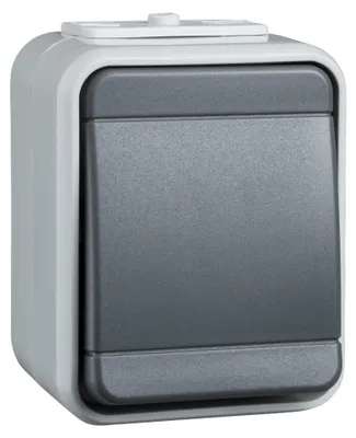 Produktbild von Schneider Electric Kreuzschalter 441709 10A AquaTop licht/basaltgrau