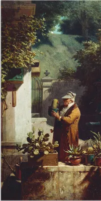 Produktbild von ARTland Wandbild Alu für Innen & Outdoor Der Kaktusfreund. Vor 1858 Größe: 75x150 cm