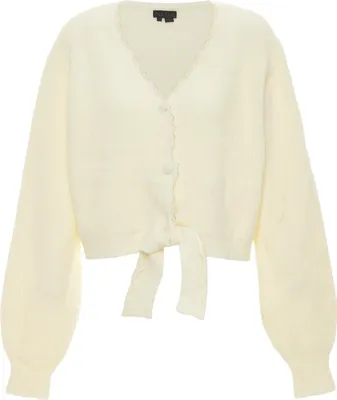 Zdjęcie produktu dla NAEMI damski sweter - wełniany biały, M/L