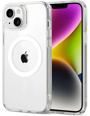 Produktbild von Hülle für iPhone 14 Plus Classic Hybrid Magnetisch mit HaloLock, MagSafe, Militärschutz, Kratzfest, Klar