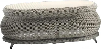 Image de Table basse haut de gamme Designer Ovale Gris Table d'appoint terrasse élégante