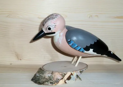 Produktbild von Ganzjahresdekoration Holzvogel Eichelhäher Höhe 11cm NEU