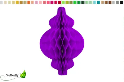 lila Wabenball Figur Laterne