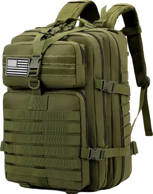 Obrázek produktu pro Taktický batoh, objem 30 l, voděodolný design, 50 l, zelený