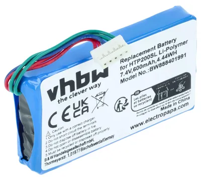 Produktbild von vhbw Akku Ersatz für HP 1AS84-60006 für Fotodrucker (600 mAh, 7,4 V, Li-Polymer)
