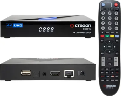 Zdjęcie produktu dla OCTAGON SX888 WL V2 4K UHD IP 5G Wi-Fi E2 Linux Odbiornik Smart TV