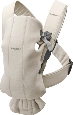 Produktbild von BabyBjörn Mini 3D Jersey Babytrage Hellbeige