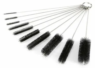 Produktbild von 20er Nylon-Bürsten für das Reinigen von Flaschenhalsen, kleine lange Reinigungsbürsten