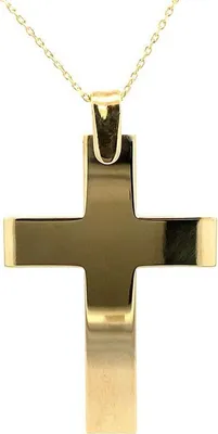 Produktbild von Anhänger - Silber Gold - Kreuz sehr groß