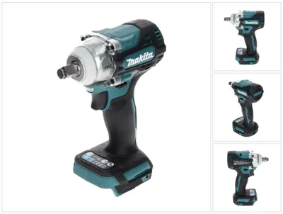 Obrázek produktu pro Makita DTW300Z, Rázový šroubovák, Rukojeť pistole, 1/2", Černá, Modrá, 3200 ot/min, 100 Nm
