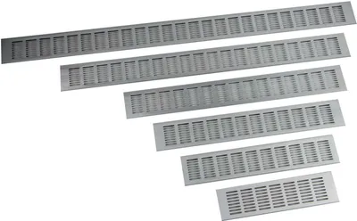 Produktbild von 80mm Aluminium Lüftungsgitter Belüftungsgitter Belüftung Lüftungsblech ALU 50cm