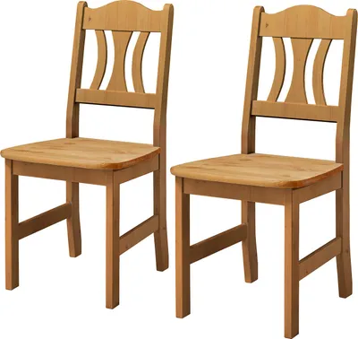 Produktbild von home24 Esszimmerstuhl - 2er-Set - Kiefer Massiv