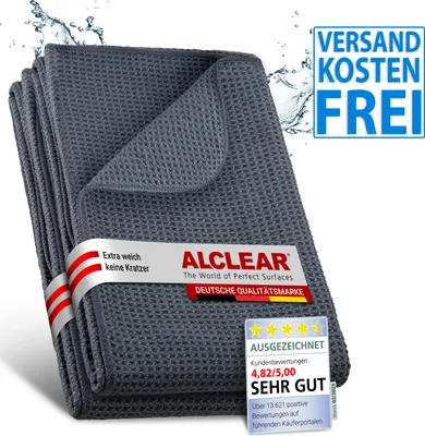 Produktbild von ALCLEAR 820901M_2 XXL Microfasertücher Trockenwunder 2 St. 80x55 cm, saugstark