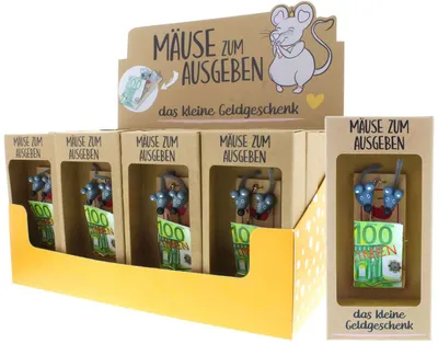 Produktbild von Mausefalle Verpackung für Geldgeschenk aus Holz Geschenkidee Familie Freunde
