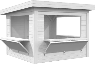 Produktbild von Marktstand Palmako Lenna 8,3 m² Set 306 300 x 300 cm weiß