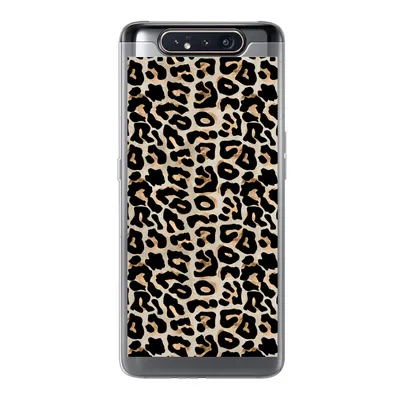 Produktbild von MuchoWow® Handyhülle Schutzhülle Hülle für Samsung Galaxy A80 Pantherdruck - Braun - Luxus Silikon Softcase Handy Hülle - Schutzdeckel