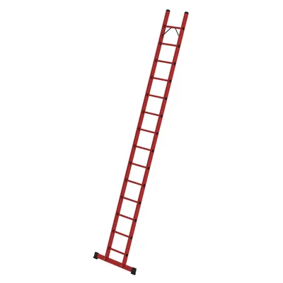 Produktbild von MUNK Vollkunststoff-Anlegeleiter mit Traverse 14 Sprossen
