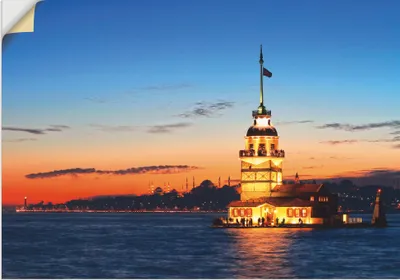 Produktbild von ARTland Wandbild, selbstklebend Istanbul Leanderturm Größe: 70x50 cm