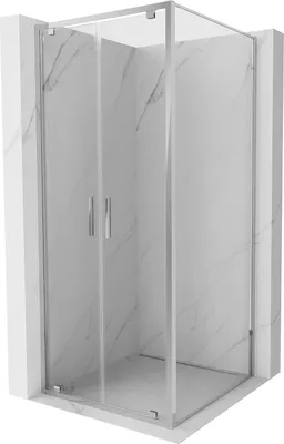 Produktbild von Mexen Exo Duschkabine mit Drehtür 70 x 70 cm, transparent, Chrom - 8182-070-070-01-00