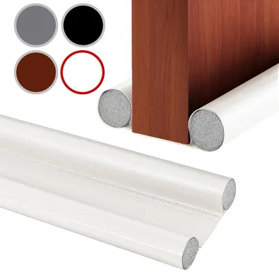 Immagine prodotto di Paraspifferi porta - Doppia guarnizione - 96 cm - Bianco