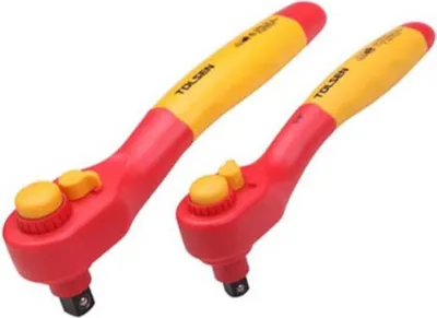 Produktbild von VDE Line Spritzisolierte Umschaltknarre 3/8" – 200 mm - Maxami